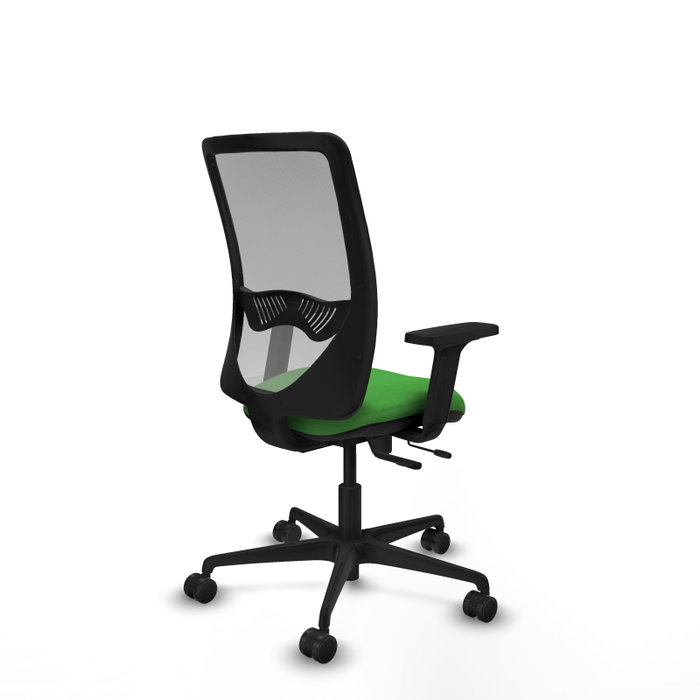 PIQUERAS Y CRESPO Silla de oficina Zulema Verde y Gris con mecanismo Sincro/Traslack