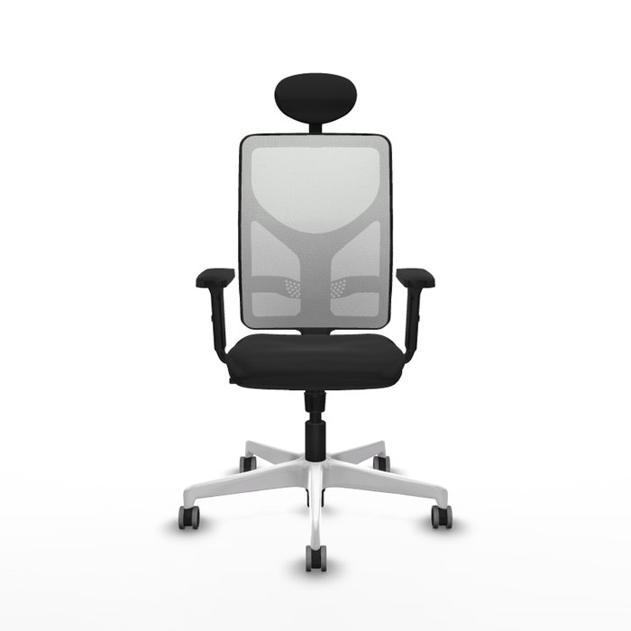 PIQUERAS Y CRESPO Silla de oficina Motilla con mecanismo Sincro, Negro y Blanco PIQUERAS Y CRESPO Silla de oficina Motilla con mecanismo Sincro, Negro y Blanco