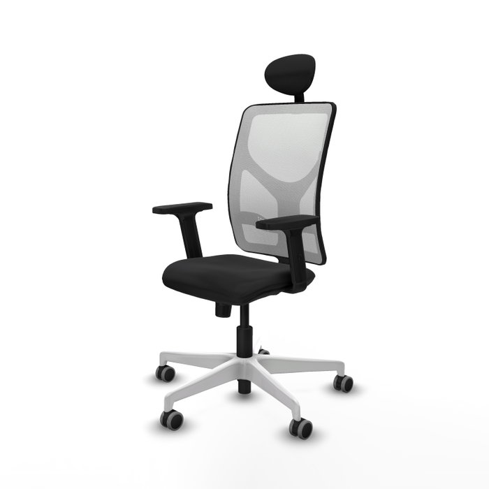 PIQUERAS Y CRESPO Silla de oficina Motilla con mecanismo Sincro, Negro y Blanco PIQUERAS Y CRESPO Silla de oficina Motilla con mecanismo Sincro, Negro y Blanco