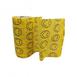 FIONIAVET / BJEBTO APS Venda Cohesiva Fancy Smiley Nochew 10 cm x 4,5 m, 10 unidades