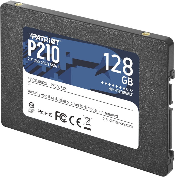 Patriot P210 128 GB SSD 2,5 pulg SATA III Patriot P210 128 GB SSD 2,5 pulg SATA III