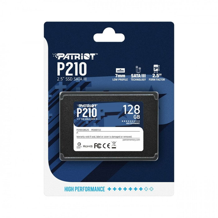 Patriot P210 128 GB SSD 2,5 pulg SATA III Patriot P210 128 GB SSD 2,5 pulg SATA III