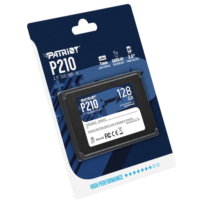 Patriot P210 SSD 128 GB SATA 6 Gb/s 2.5" Schwarz