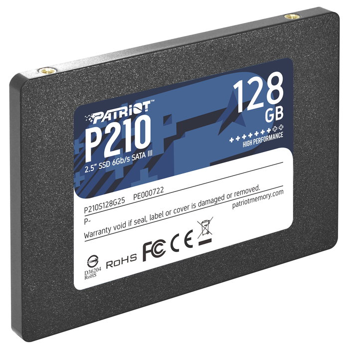 Patriot P210 SSD 128 GB SATA 6 Gb/s 2.5" Schwarz