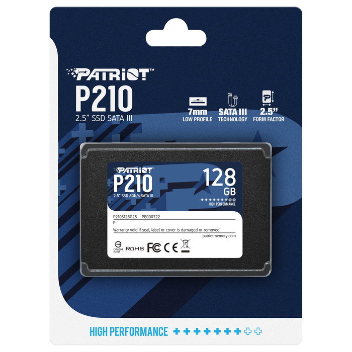 Patriot P210 SSD 128 GB SATA 6 Gb/s 2.5" Schwarz