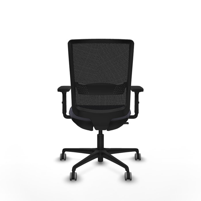 PIQUERAS Y CRESPO Silla de oficina Haches con mecanismo Sincro/Traslack, Gris oscuro/Negro