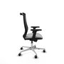 PIQUERAS Y CRESPO Silla de oficina Mardos con mecanismo Sincro/Traslack, Gris claro/Negro