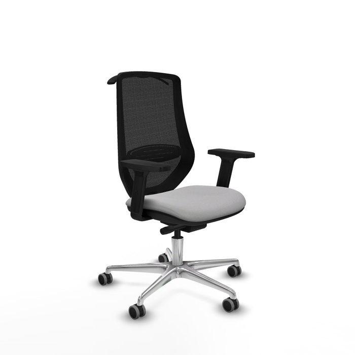PIQUERAS Y CRESPO Silla de oficina Mardos con mecanismo Sincro/Traslack, Gris claro/Negro PIQUERAS Y CRESPO Silla de oficina Mardos con mecanismo Sincro/Traslack, Gris claro/Negro