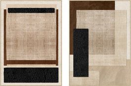 DKD Home Decor Cuadro Lienzo PS 103x4,5x143 Moderno (Pack de 2)