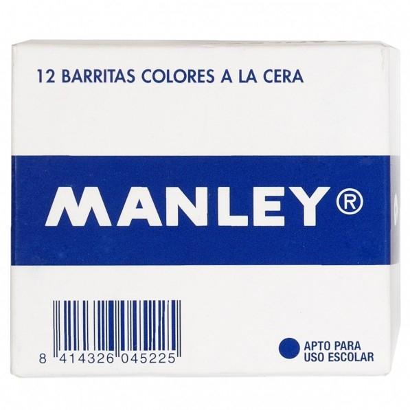 Manley Estuche De 12 Ceras 60 mm Azul Turquesa Manley Estuche De 12 Ceras 60 mm Azul Turquesa