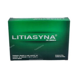 OZOLIFE BIOCOSMETICA Y NUTRICION Litiasyna 20Sbrs. Citrato de Potasio y Extractos Vegetales para Sistema Urinario, Vegano, 14 Sticks