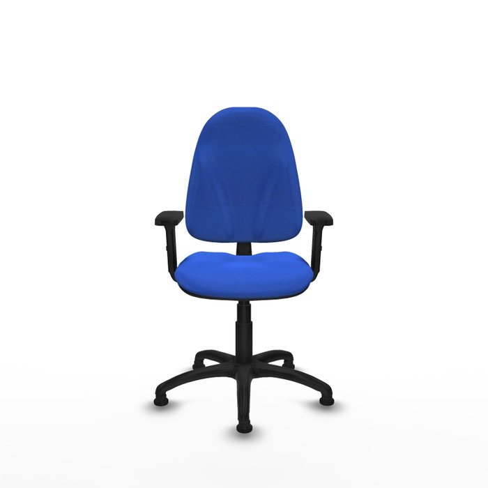 PIQUERAS Y CRESPO Silla de oficina Algarra, Tela Azul, Brazos 2D