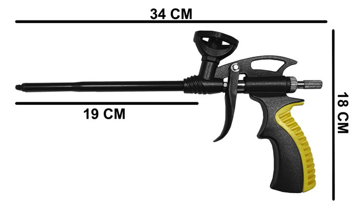 SIFER Pistola de Espuma de Poliuretano con Cuerpo de Aluminio SIFER Pistola de Espuma de Poliuretano con Cuerpo de Aluminio