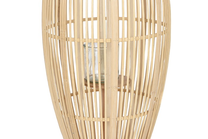 DKD Home Decor Portavela Bambu Marron Claro 35 x 85 x 35 cm