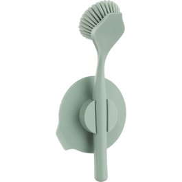 Brabantia Cepillo para Fregadero Jade Green con Soporte de Ventosa
