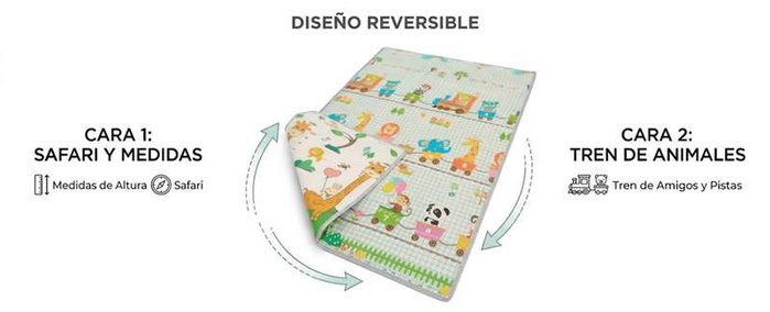 Ociotrends Tapiz Baby Comford Fácil Plegado y Bordes Reforzados 180 cm x 120 cm Ociotrends Tapiz Baby Comford Fácil Plegado y Bordes Reforzados 180 cm x 120 cm