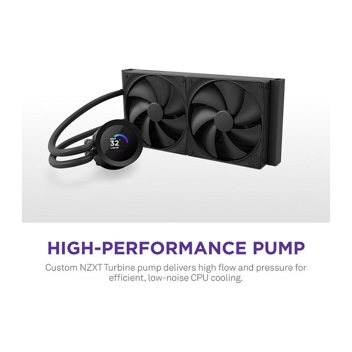 NZXT Kraken Plus 240 V2 con pantalla TFT de 1,54 pulgadas, Negro NZXT Kraken Plus 240 V2 con pantalla TFT de 1,54 pulgadas, Negro