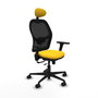 PIQUERAS Y CRESPO Silla de oficina Jorquera Sincro/Traslack Amarillo/Negro