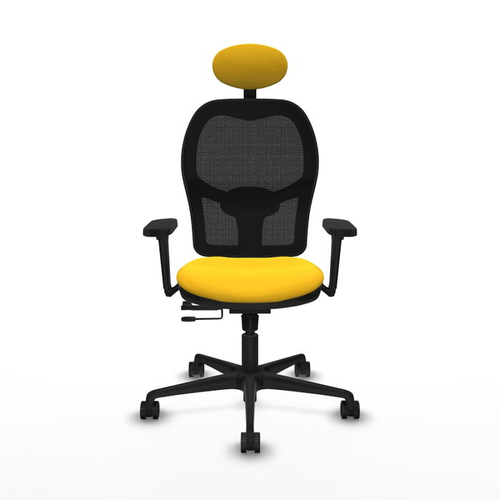 PIQUERAS Y CRESPO Silla de oficina Jorquera Sincro/Traslack Amarillo/Negro PIQUERAS Y CRESPO Silla de oficina Jorquera Sincro/Traslack Amarillo/Negro