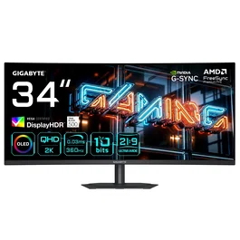 GIGABYTE MO34WQC36 Monitor Gaming Curvo 34QD-OLED WQHD 360Hz