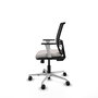 PIQUERAS Y CRESPO Silla de oficina Yunquera con mecanismo Sincro/Traslack Blanco y Negro