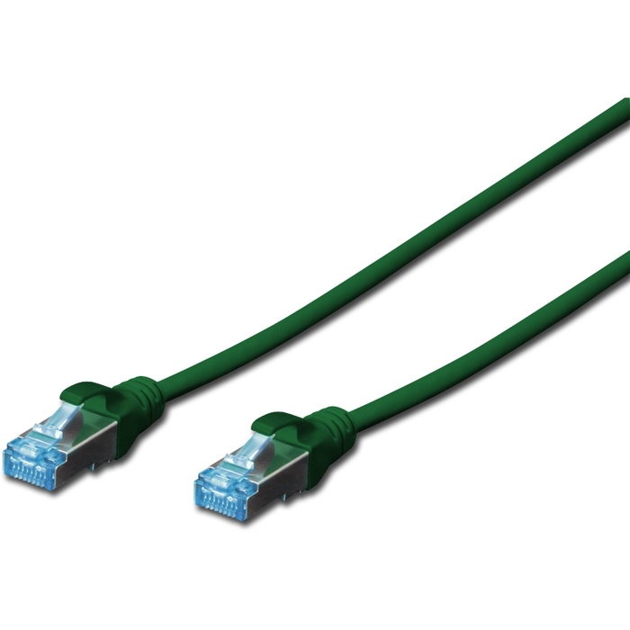 Digitus Patchkabel RJ45 SF/UTP Cat5e 1.00m verde con protección de palanca Digitus Patchkabel RJ45 SF/UTP Cat5e 1.00m verde con protección de palanca