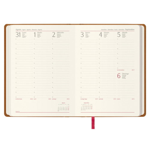Dohe Agenda Manaos Semana Vista 17 x 24 cm Marrón 12760 - 26