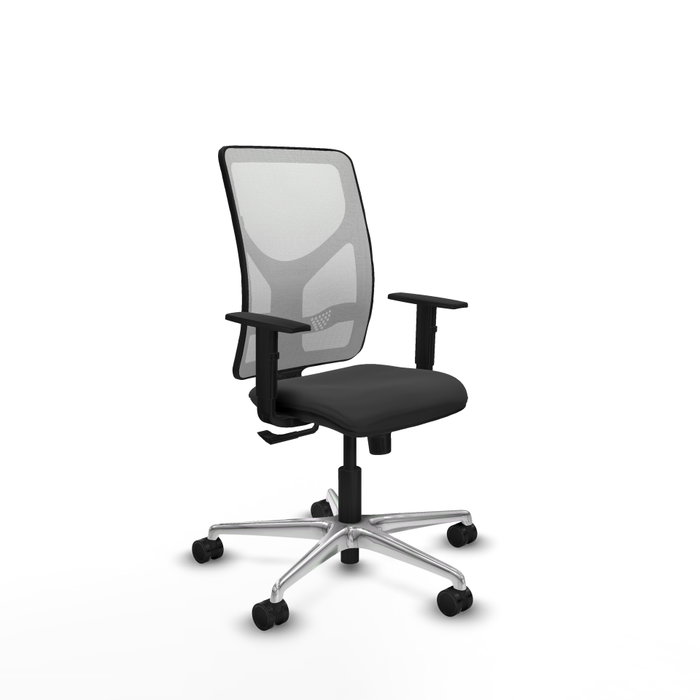 PIQUERAS Y CRESPO Silla de oficina Motilla con mecanismo Sincro, Gris oscuro y Blanco PIQUERAS Y CRESPO Silla de oficina Motilla con mecanismo Sincro, Gris oscuro y Blanco
