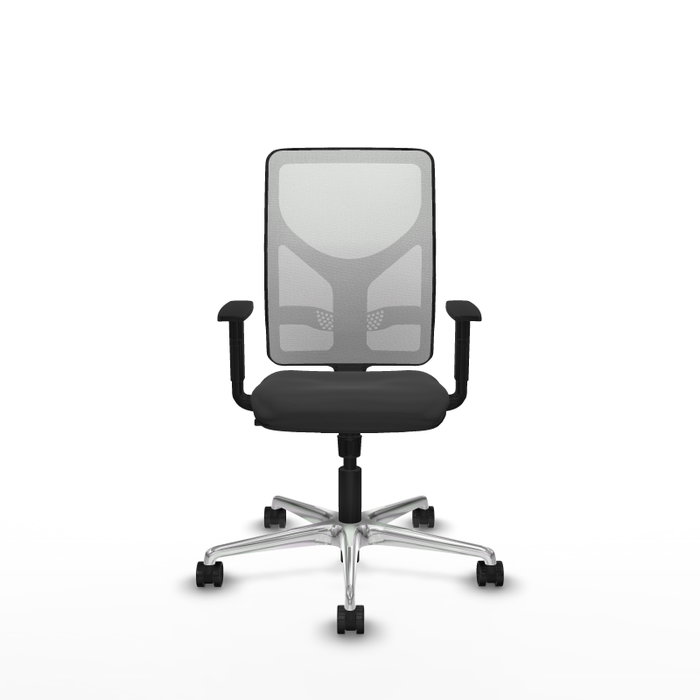 PIQUERAS Y CRESPO Silla de oficina Motilla con mecanismo Sincro, Gris oscuro y Blanco PIQUERAS Y CRESPO Silla de oficina Motilla con mecanismo Sincro, Gris oscuro y Blanco