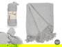 Giftdecor Multiusos Pompon Gris 120 x 150 cm (Set de 12)