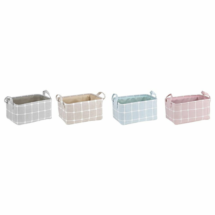 DKD Home Decor Cesta de Poliéster y EVA Surtido de 4 Unidades (35x25x18 cm)bu DKD Home Decor Cesta de Poliéster y EVA Surtido de 4 Unidades (35x25x18 cm)bu