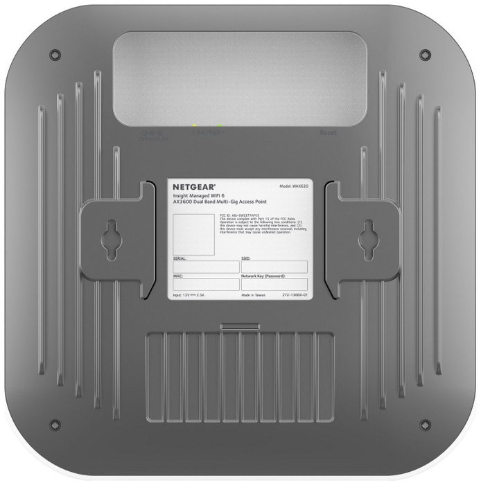 Netgear WAX620 Punto de Acceso WiFi 6 AX3600 Doble Banda Blanco Netgear WAX620 Punto de Acceso WiFi 6 AX3600 Doble Banda Blanco
