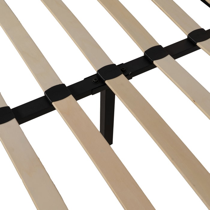 Cama Beige Tejido Dormitorio 163 X 215 X 93 cm