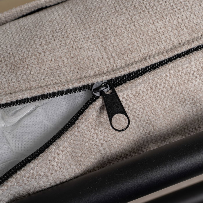 Cama Beige Tejido Dormitorio 163 X 215 X 93 cm