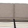 Cama Beige Tejido Dormitorio 163 X 215 X 93 cm