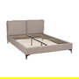 Cama Beige Tejido Dormitorio 163 X 215 X 93 cm