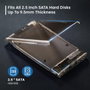 EWENT EW7068 Carcasa Externa Transparente para SSD/HDD 2.5 pulg. USB-C