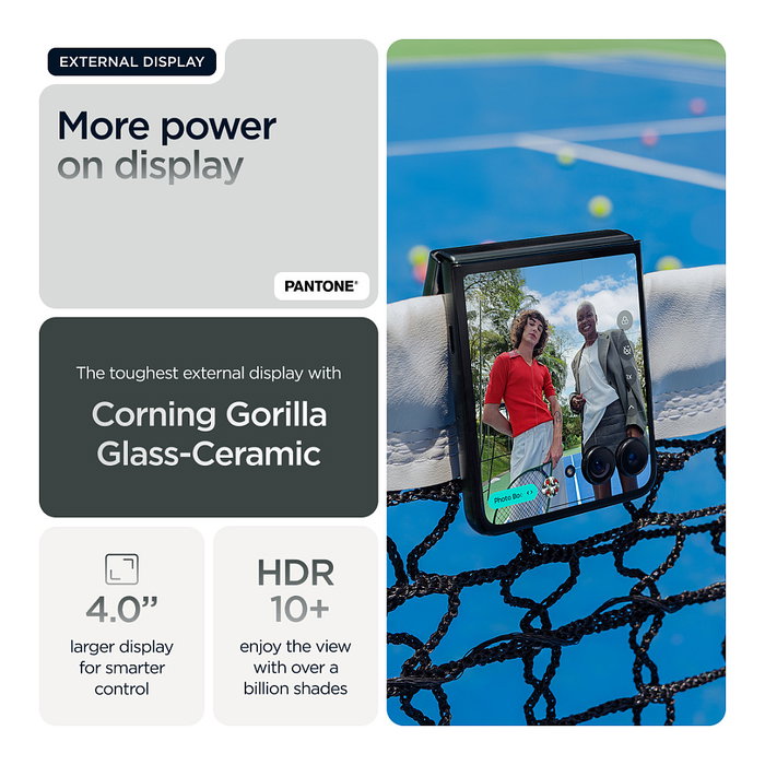 Motorola razr 40 ultra Smartphone Plegable 6.9'' 512GB 12GB RAM Snapdragon 8+ Gen1 Dual SIM Negro