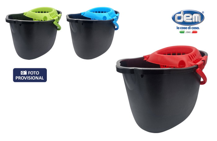 Dem Cubo 15L Reciclado con Escurridor Colores Surtidos Dem Cubo 15L Reciclado con Escurridor Colores Surtidos