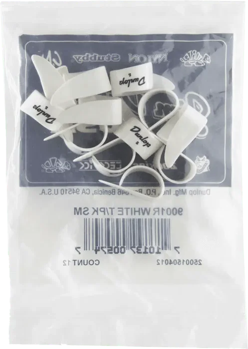 Dunlop Pack 12 Púas Dedo Talla S Blanco