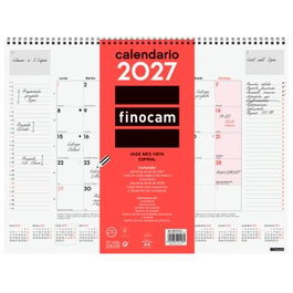 FINOCAM Vade Calendario de Sobremesa Espiral 2027 420x310mm Neutro