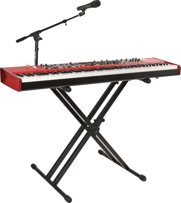 Quiklok QL746 Soporte Teclado "X" Doble Perfil Largo Acero Negro Altura Regulable Quiklok QL746 Soporte Teclado "X" Doble Perfil Largo Acero Negro Altura Regulable