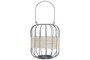 DKD Home Decor Portavelas Hierro y Ratán Natural 20x20x23 cm