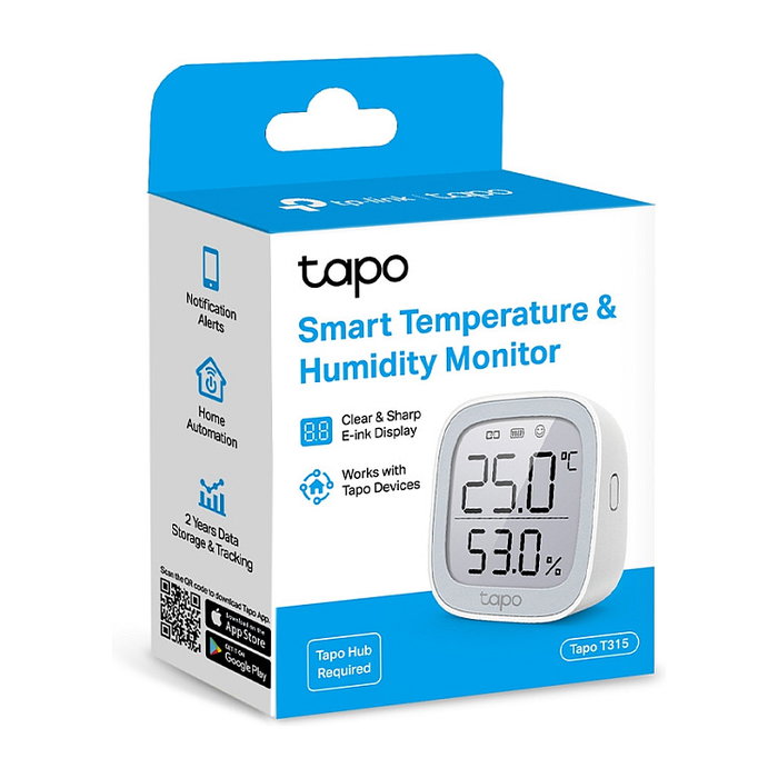 TP-Link Tapo T315 Sensor de temperatura y humedad Blanco