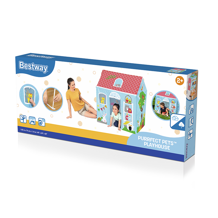 Bestway Cabaña para Jugar 102x76x114 cm +2 Años Interior y Jardin 52007