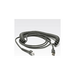 Zebra CBA-U12-C09ZAR Cable USB Gris 2.74 m