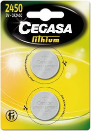 CEGASA Pila de Litio Botón CR2450 3V