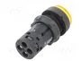 SCHNEIDER ELECTRIC Interruptor de presión Harmony XB7 22mm Amarillo LED 24V