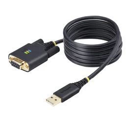 StarTech.com Cable Adaptador USB a RS-232 DB-9 de 2m Negro