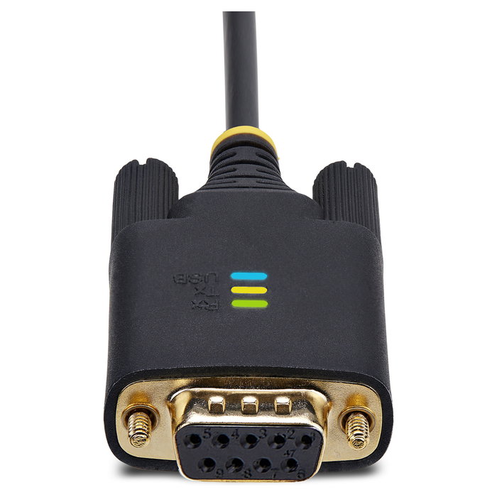 StarTech USB a Serie RS-232 de Módem Nulo, 2m, Negro